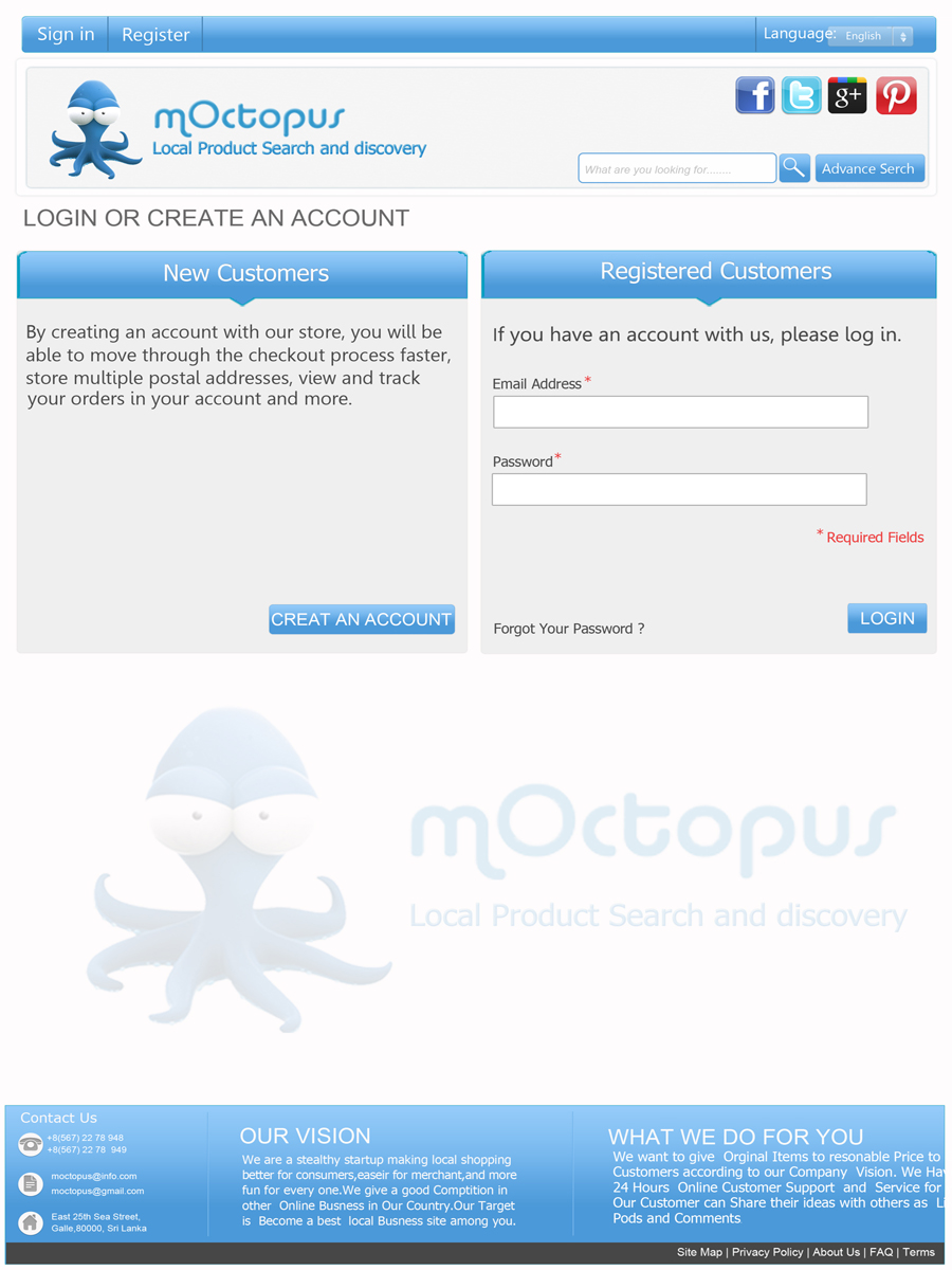 Web Design by Gkgrapic for mOctopus | Design #1165918