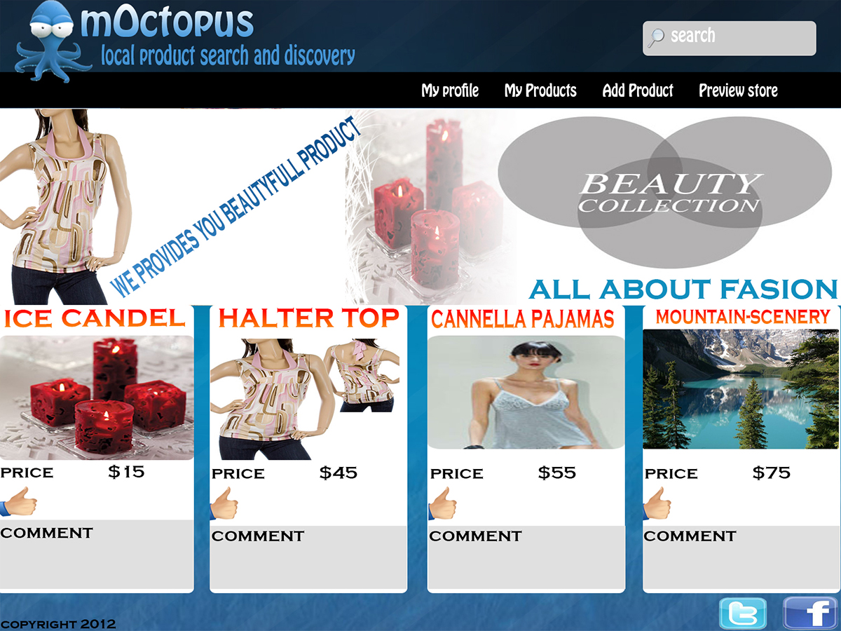 Diseño Web por talha tamimi para mOctopus | Diseño #1184591