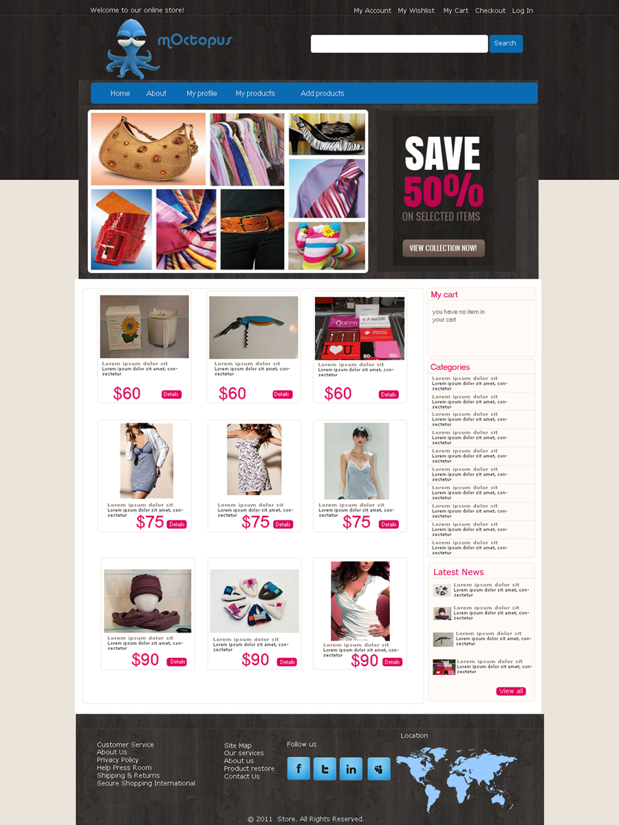 Web Design by naila for mOctopus | Design #1181309