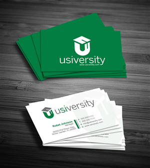 Business Card Design by diRtY.EMM for Usiversity.com | Design: #1144976