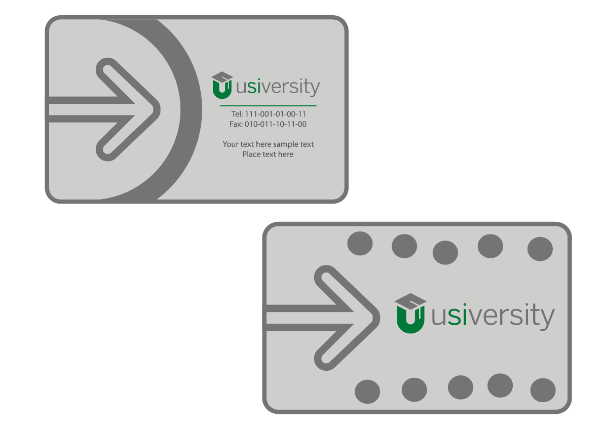 Business Card Design by Rossini for Usiversity.com | Design #1145988