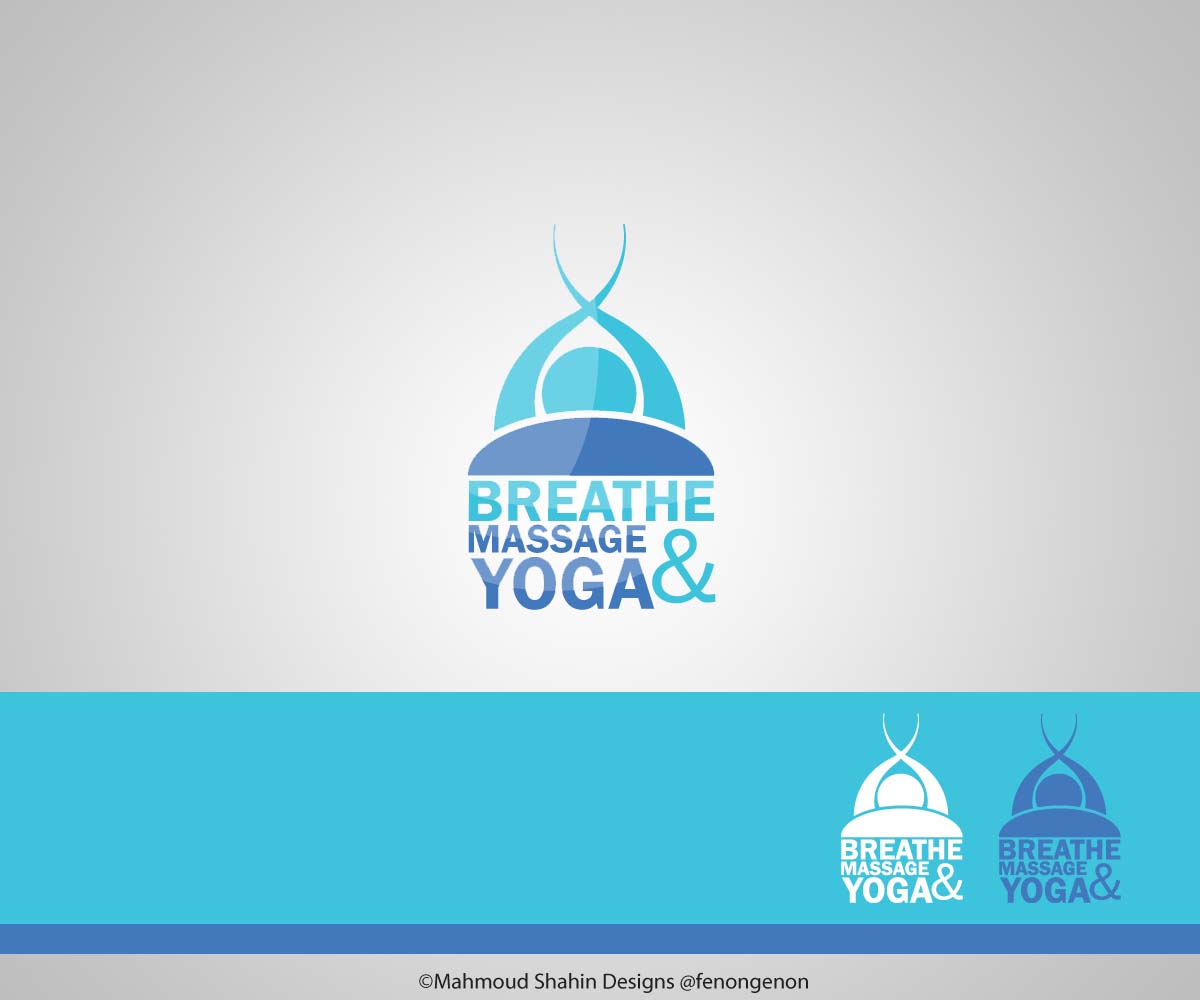 Logo Design by Mahmoud Shahin for Breathe Massage & Yoga | Design #1145388