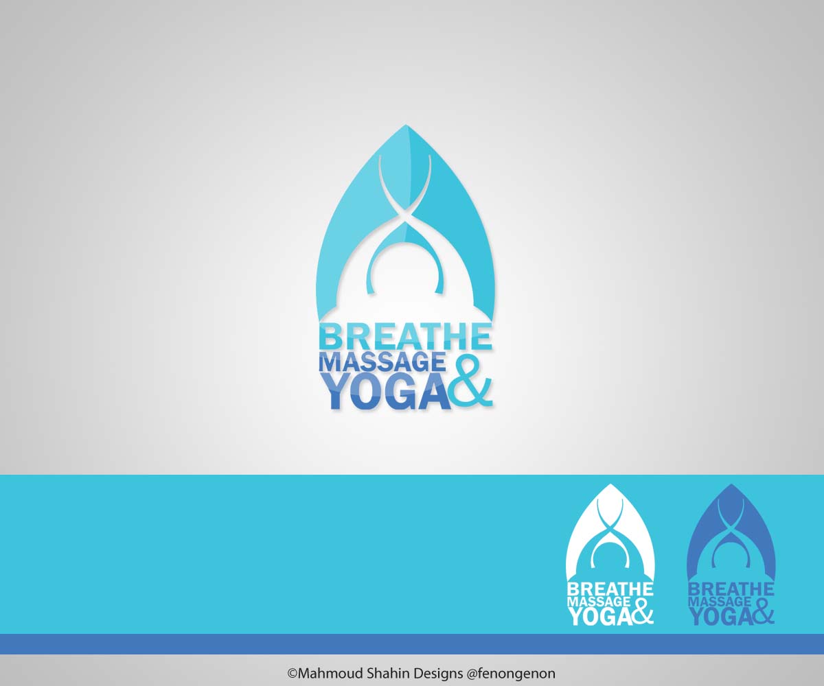 Logo Design by Mahmoud Shahin for Breathe Massage & Yoga | Design #1145411