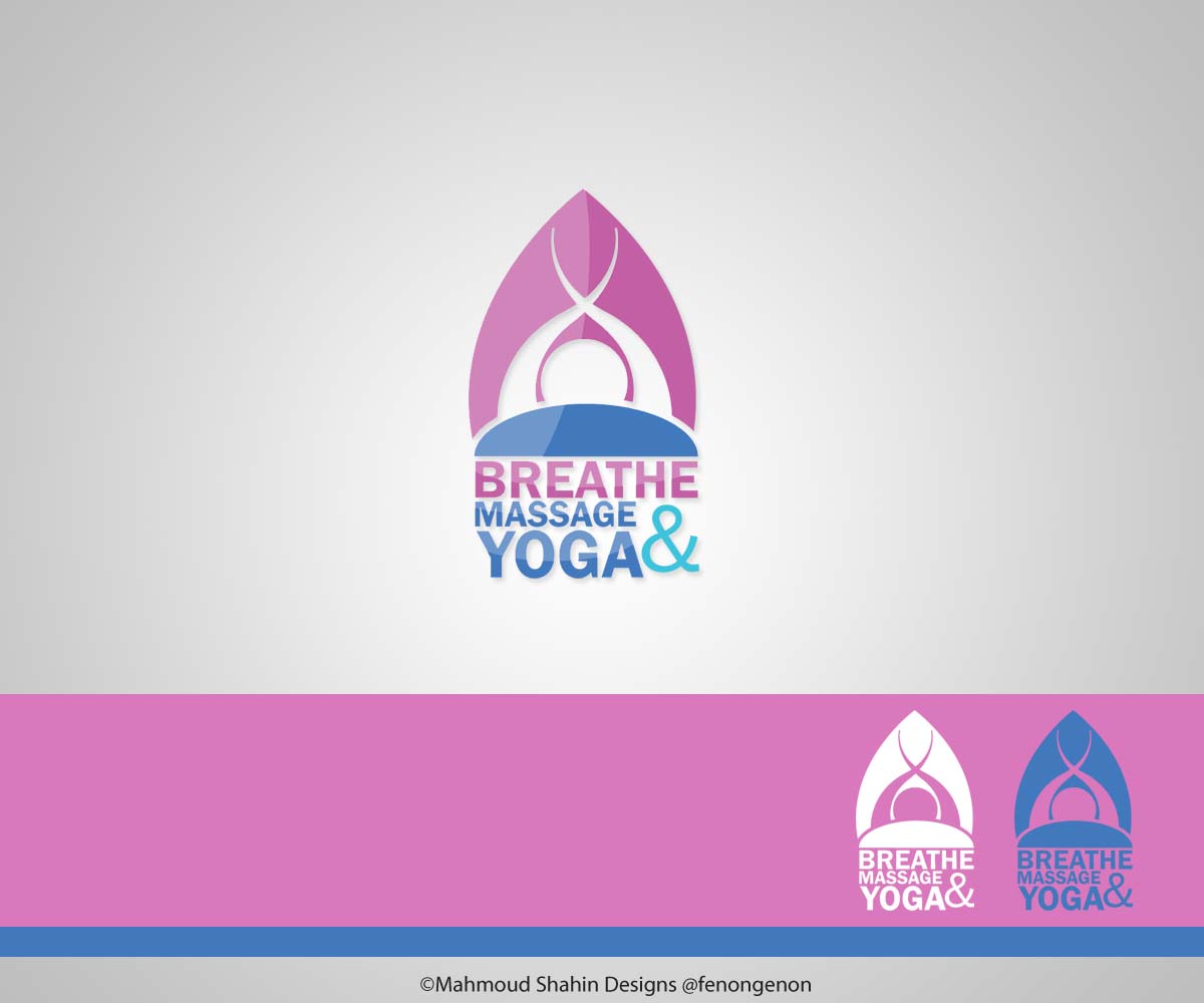 Logo Design by Mahmoud Shahin for Breathe Massage & Yoga | Design #1145422