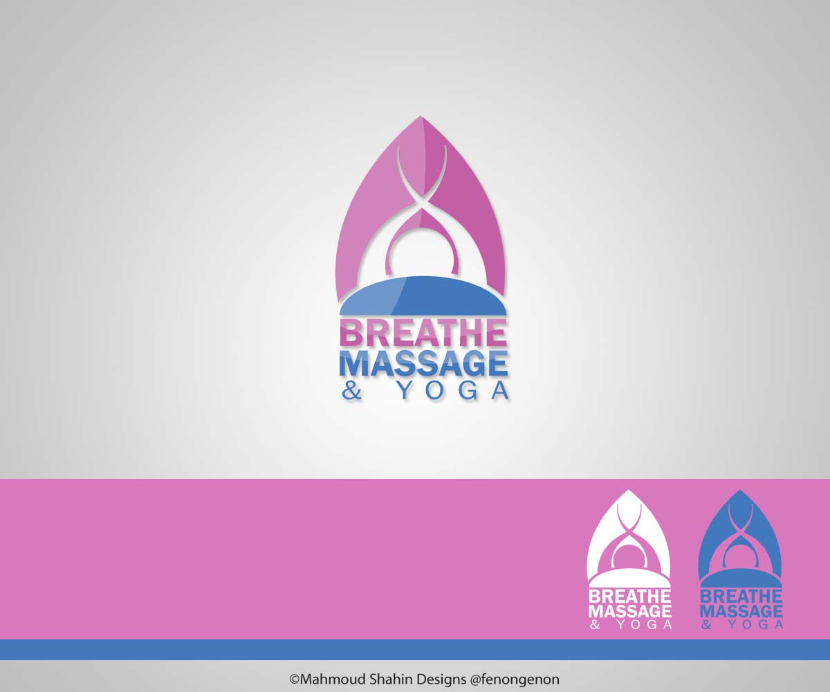 Logo Design by Mahmoud Shahin for Breathe Massage & Yoga | Design #1146542