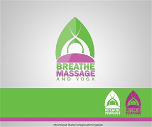Logo Design by Mahmoud Shahin for Breathe Massage & Yoga | Design #1146835