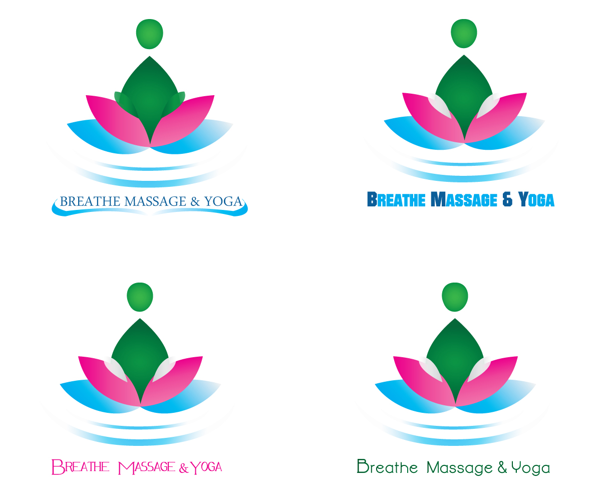 Logo Design by ABVGraphicDesigner for Breathe Massage & Yoga | Design #1146300