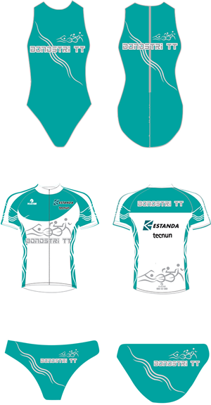 Redesign of Swim Suit and T-shirt for Swimming Team | Diseño de Camiseta por IGlowCreationz
