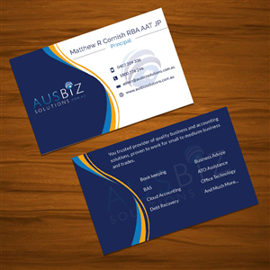 Diseño de Tarjeta de Presentación por Tariq Shamim para AusBiz Solutions.com.au | Diseño: #4171773