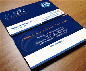 Diseño de Tarjeta de Presentación por Aaaron para AusBiz Solutions.com.au | Diseño: #4166945