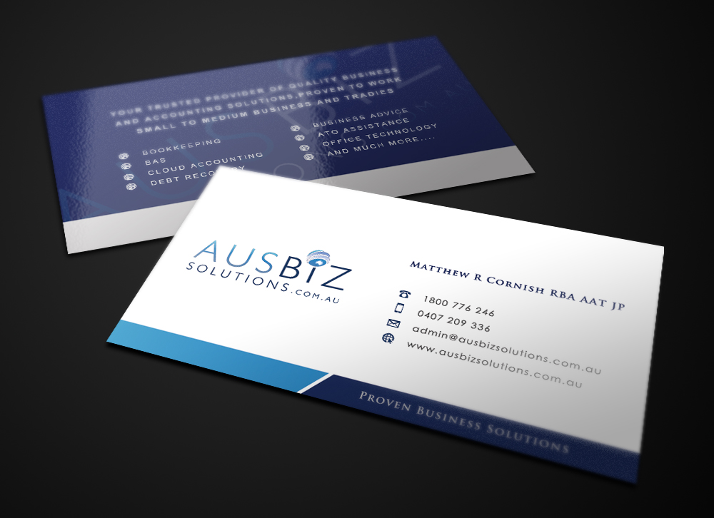 Business Card Design by Eggo May P for AusBiz Solutions.com.au | Design #4164151