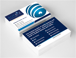 Diseño de Tarjeta de Presentación por ALSADESIGN para AusBiz Solutions.com.au | Diseño: #4164335