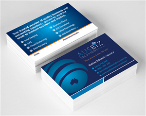 Diseño de Tarjeta de Presentación por ALSADESIGN para AusBiz Solutions.com.au | Diseño: #4164338