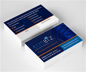 Diseño de Tarjeta de Presentación por ALSADESIGN para AusBiz Solutions.com.au | Diseño: #4166818