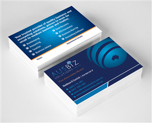 Diseño de Tarjeta de Presentación por ALSADESIGN para AusBiz Solutions.com.au | Diseño: #4172027