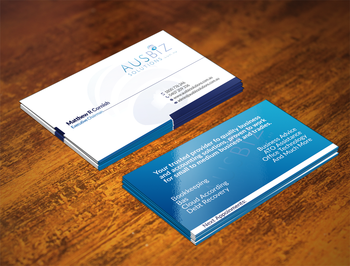 Business Card Design by Alaminenterprise for AusBiz Solutions.com.au | Design #4170127