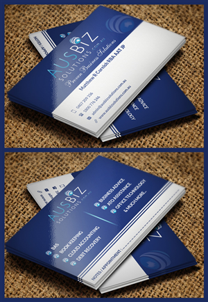 Diseño de Tarjeta de Presentación por Pointless Pixels India para AusBiz Solutions.com.au | Diseño #4166504