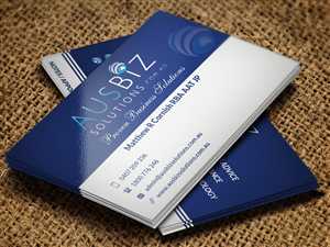 Diseño de Tarjeta de Presentación por Pointless Pixels India para AusBiz Solutions.com.au | Diseño: #4166510