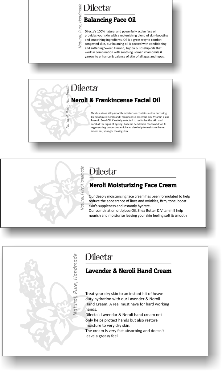 Label Design by cornel888 for Dilecta Cosmetics | Design #4211032