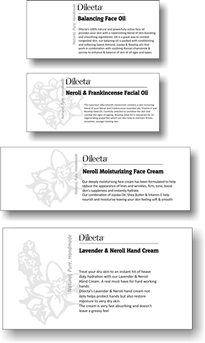 Label Design by cornel888 for Dilecta Cosmetics | Design: #4211032