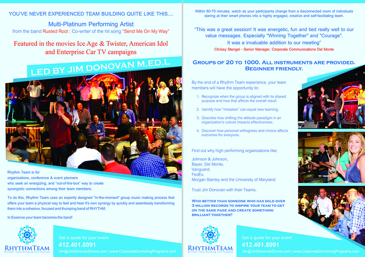 Flyer Design by Neha Dsouza for Yoga Om Essentials DBA Jim Donovan Music | Design #4172338
