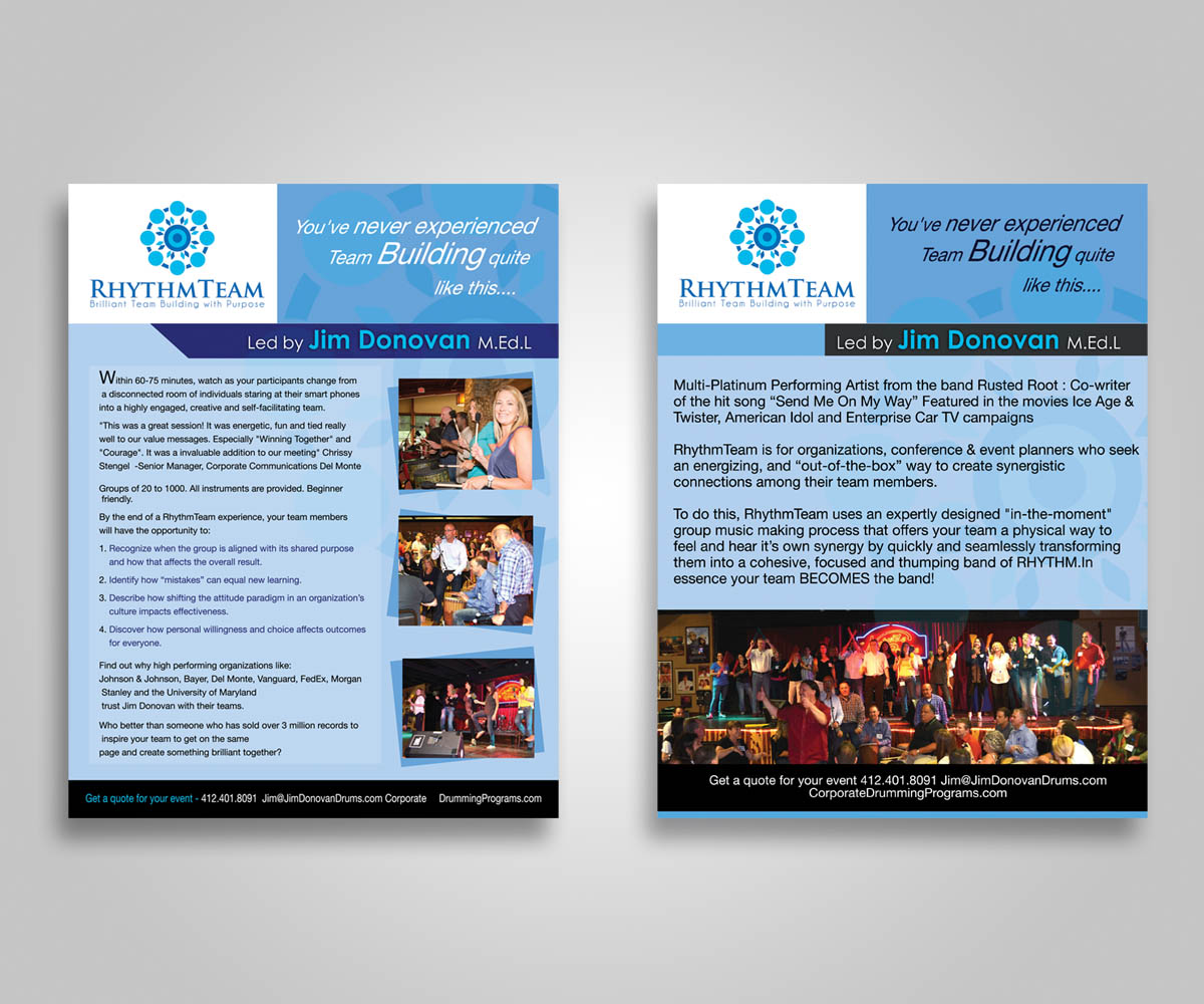 Flyer Design by Satyajit Sil Creations for Yoga Om Essentials DBA Jim Donovan Music | Design #4173569