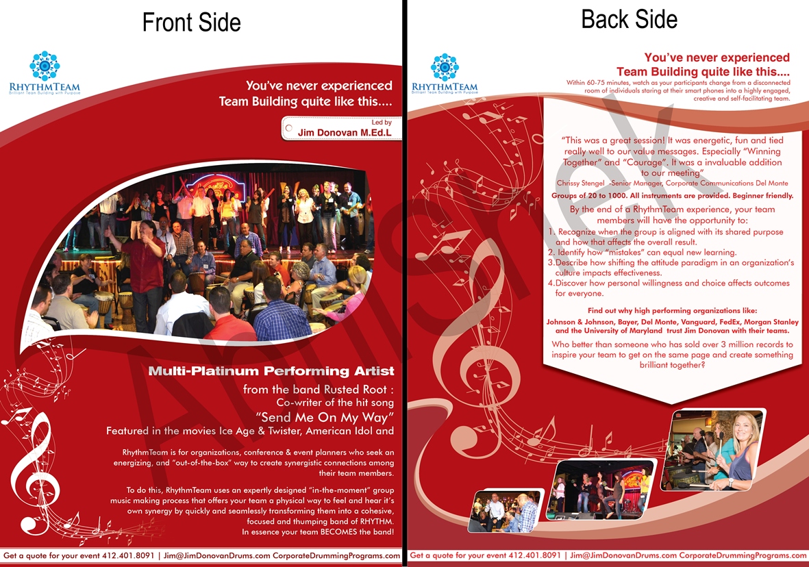 Flyer Design by Abhishake  for Yoga Om Essentials DBA Jim Donovan Music | Design #4137252