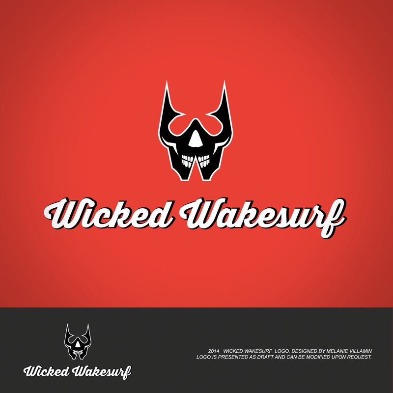 Logo Design by mvillamin for Wicked Wakesurf Designs | Design #4136680