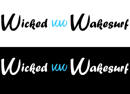 Logo-Design von BackSH00TER für Wicked Wakesurf Designs | Design #4125777