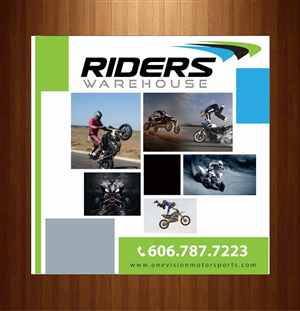 Schilder-Design von Sbss für Riders Warehouse | Design: #1153814