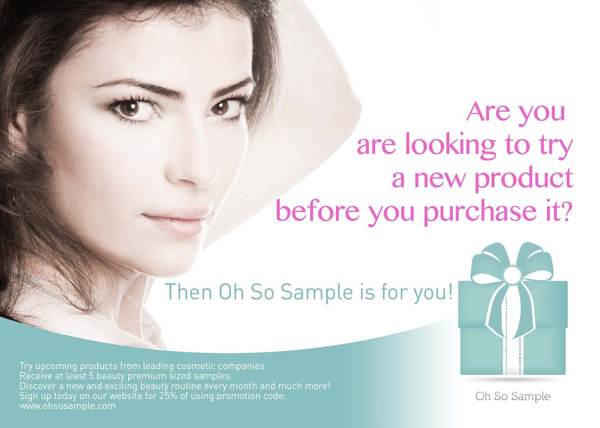 Flyer Design by Phil Gardie for Oh So Sample | Design #1175429