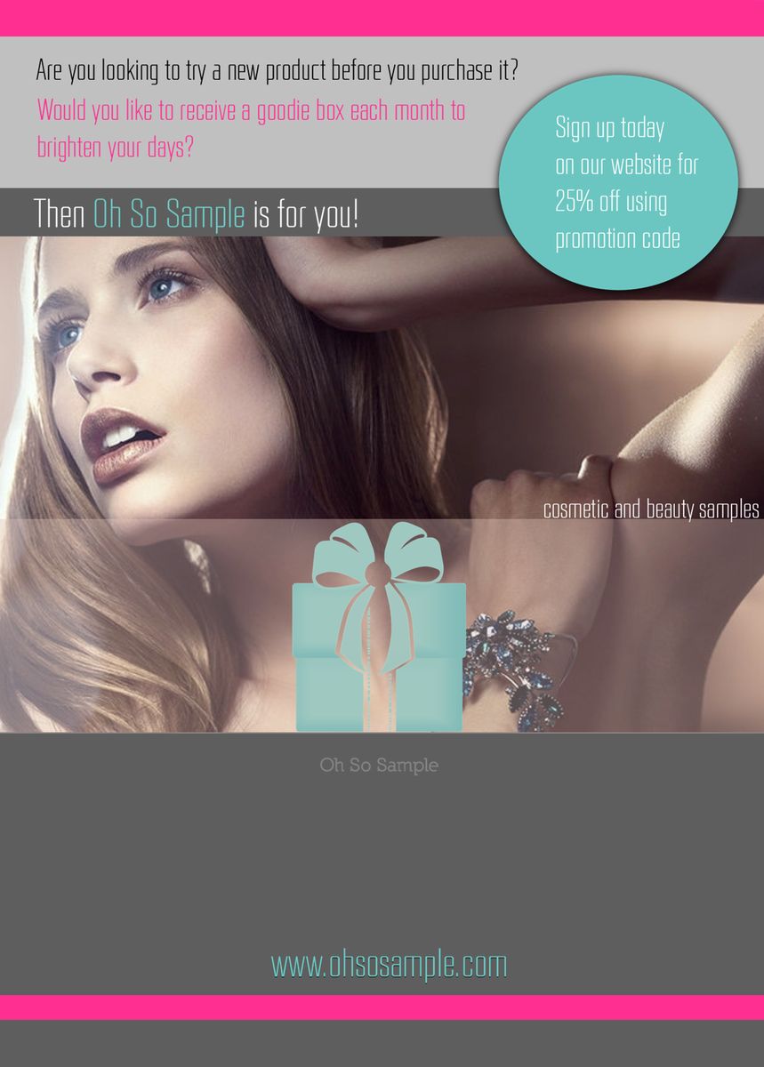 Flyer Design by mitoo for Oh So Sample | Design #1144907