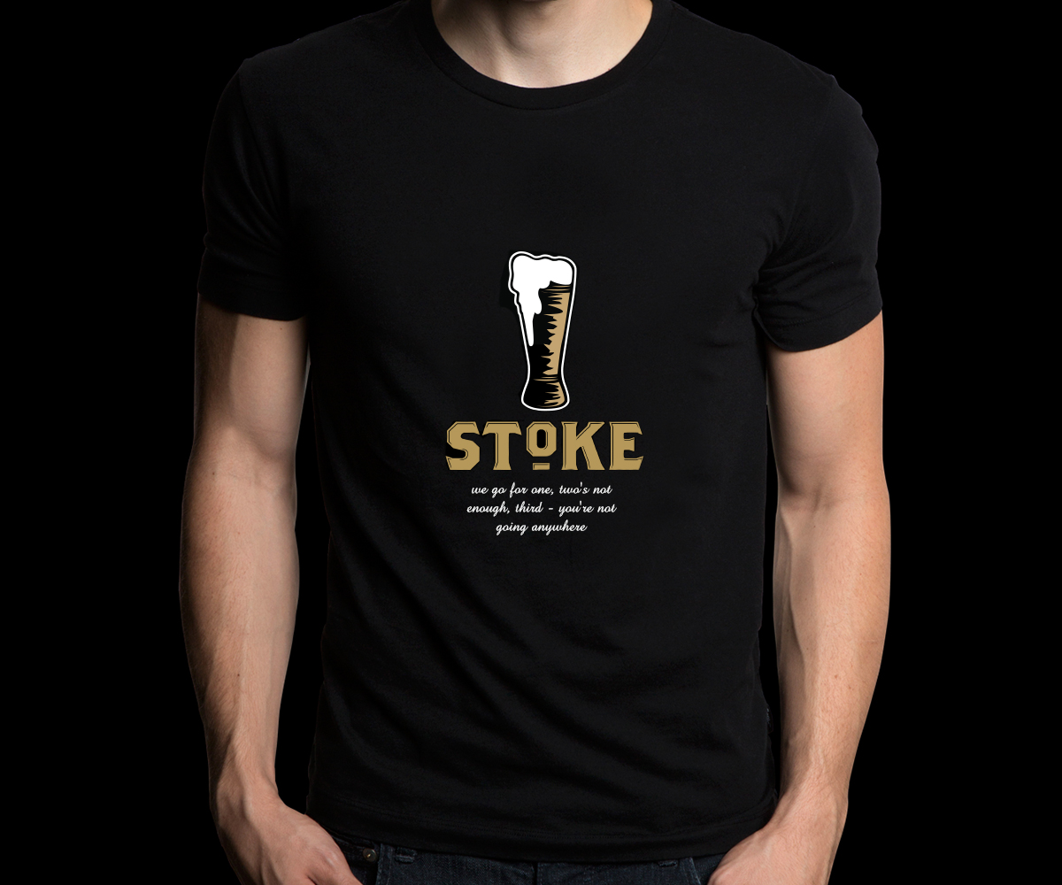 modern playful brewery t shirt design for a company by modern t shirt design