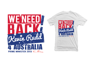 Kevin Rudd T-Shirt Design Contest | Design de T-shirt par Eddiey