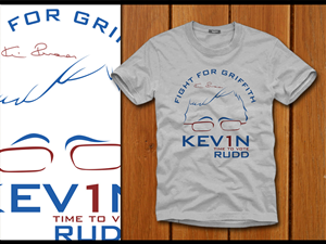 Kevin Rudd T-Shirt Design Contest | Design de T-shirt par denuj