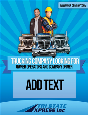 trucking company looking for owner operators and company driver  | Flyer-Design von Ushan sampath