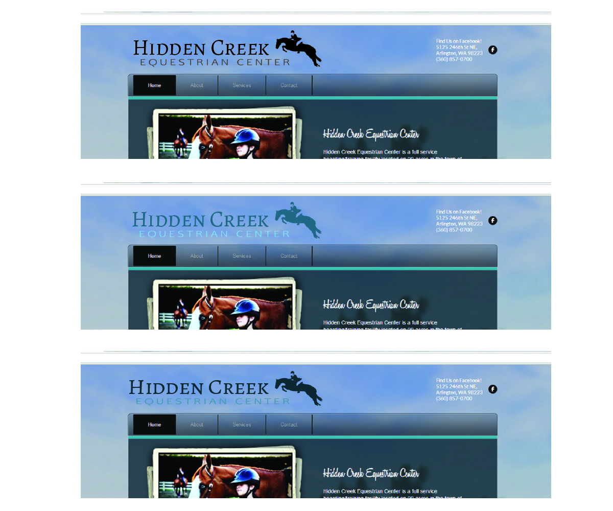 Logo Design by Sindelar Jaroslav for Hidden Creek Equestrian Center | Design #4548221