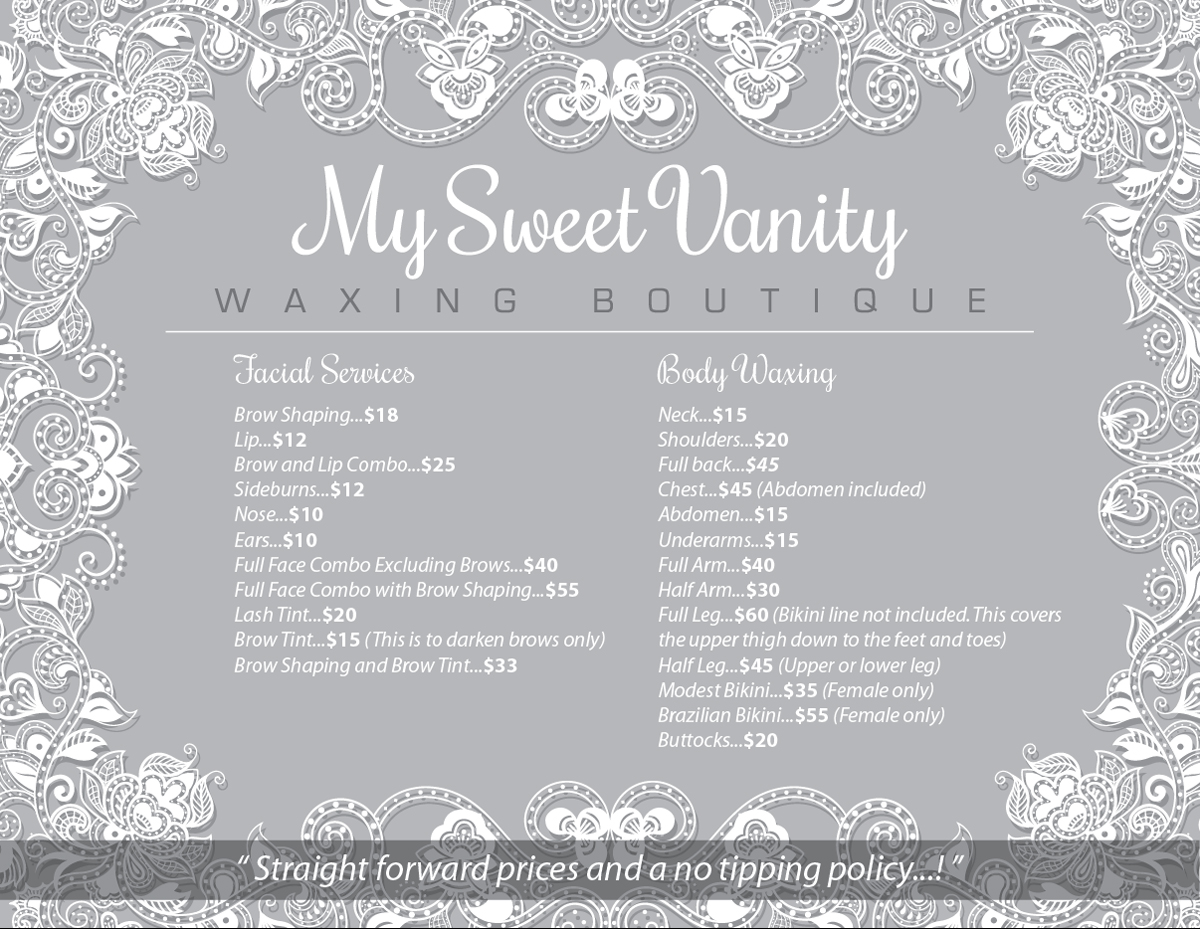Design de Carte Postale par weaponface-creative pour Sweet Vanity Waxing Boutique | Design #4135147