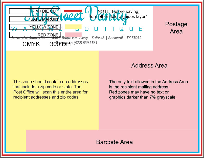 Postkarten-Design von weaponface-creative für Sweet Vanity Waxing Boutique | Design #4150063