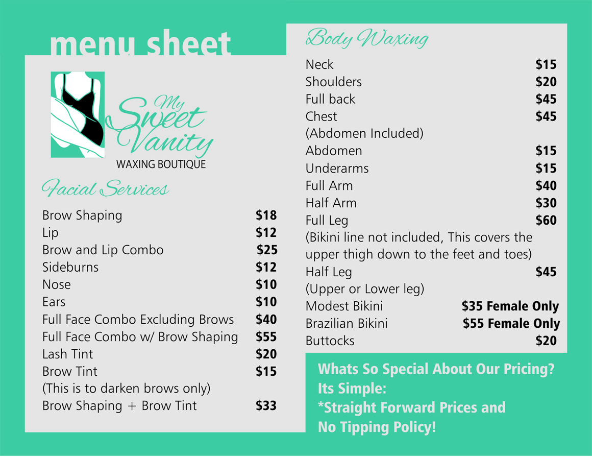 Postkarten-Design von shunyo für Sweet Vanity Waxing Boutique | Design #4129080