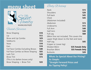 Diseño de Postal por shunyo para Sweet Vanity Waxing Boutique | Diseño: #4129080