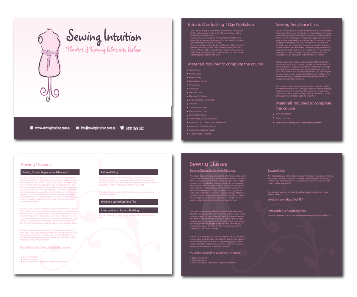 Diseño de Photoshop por DESIGN ZONE para Sewing Intuition | Diseño #4146414