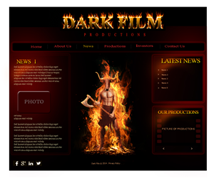 Web Design by Tavakoli  for Dark Film Productions Inc. | Design: #4201496