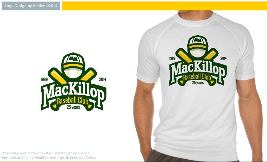 Logo Design by Anhlee for MacKillop Baseball Club | Design #4180425
