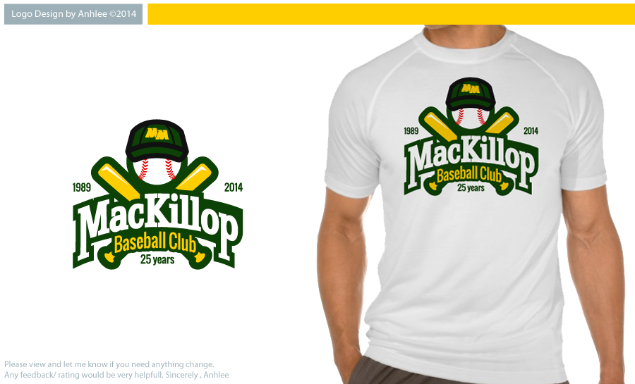 Logo Design by Anhlee for MacKillop Baseball Club | Design #4195992