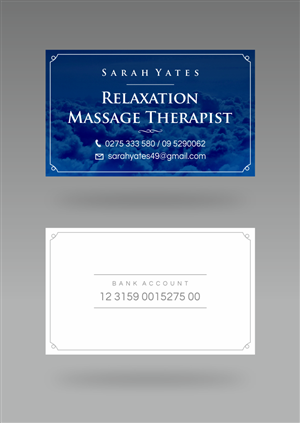 private relaxation massage therapist business card  | Business Card Design by prascovic
