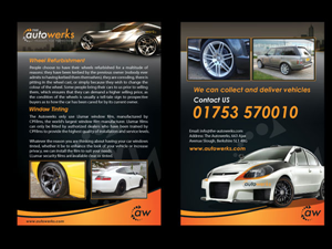A5 flyer required for alloy wheel refurbishment/window tinting company based in UK | Diseño de Flyer por Priyo Subarkah