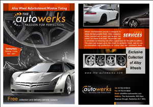 A5 flyer required for alloy wheel refurbishment/window tinting company based in UK | Diseño de Flyer por aneela