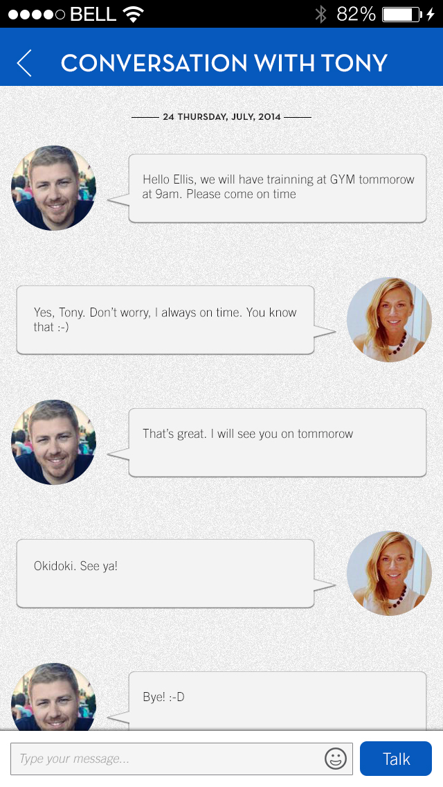 App Design by Cris Tran for this project | Design #4185466