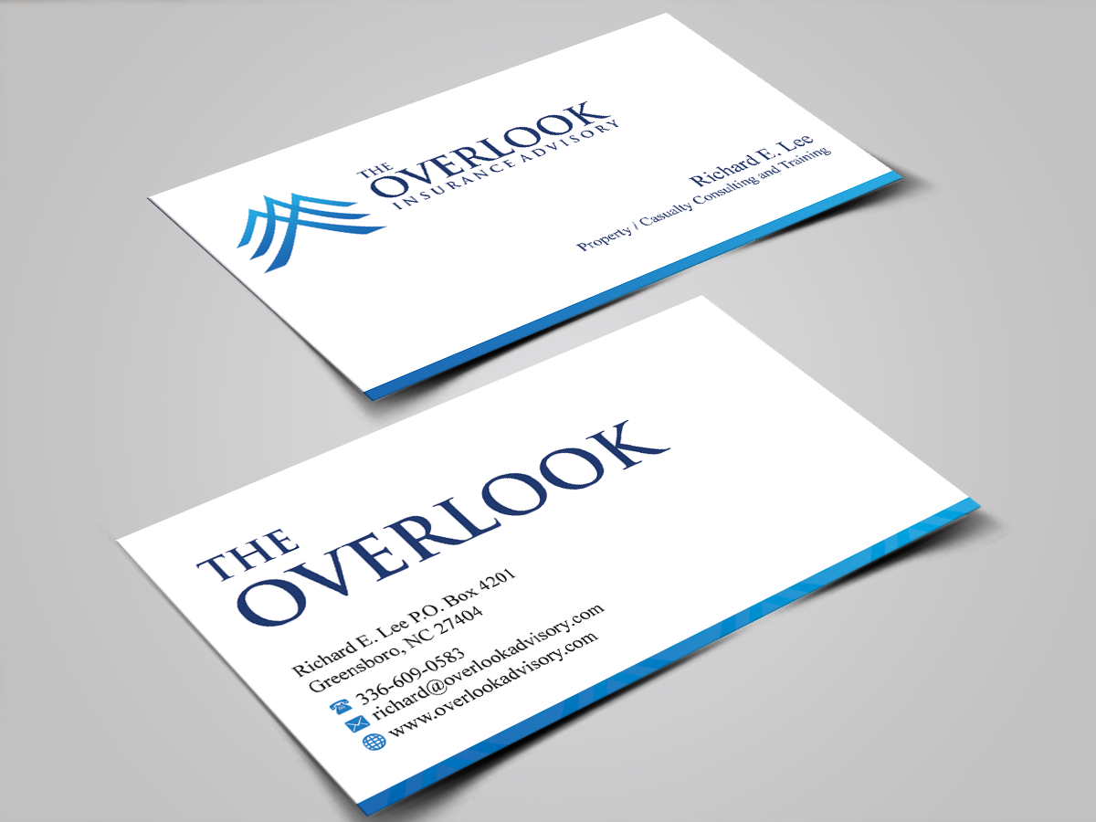 Business Card Design by shaikhdesign for The Overlook Insurance Advisory | Design #4149168